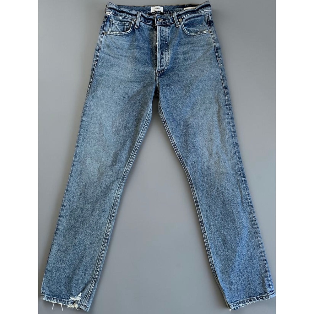 Citizens of Humanity Charlotte High Rise Straight Leg Jeans Medium Wash 27